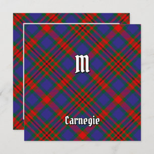 Clan Carnegie Tartan Einladung