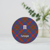 Clan Carnegie Tartan Einladung (Stehend Vorderseite)