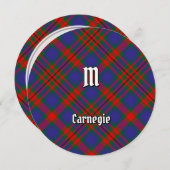 Clan Carnegie Tartan Einladung (Vorne/Hinten)