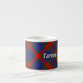 Clan Carnegie Tartan Espressotasse (Vorderseite)