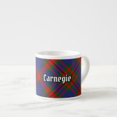 Clan Carnegie Tartan Espressotasse (Vorderseite Rechts)