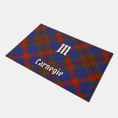 Clan Carnegie Tartan Fußmatte (Schrägansicht)