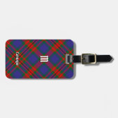 Clan Carnegie Tartan Gepäckanhänger (Vorderseite horizontal)