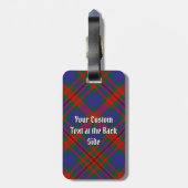 Clan Carnegie Tartan Gepäckanhänger (Rückseite vertikal)
