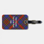 Clan Carnegie Tartan Gepäckanhänger (Rückseite horizontal)