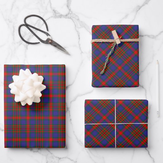 Clan Carnegie Tartan Geschenkpapier Set (Vorderseite)