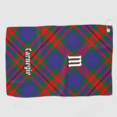 Clan Carnegie Tartan Golfhandtuch (Horizontal)