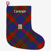 Clan Carnegie Tartan Großer Weihnachtsstrumpf (Vorderseite)