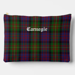 Clan Carnegie Tartan individuell anpassbar Zubehörtasche