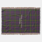 Clan Carnegie Tartan Kariertes, benutzerdefinierte Decke (Vorderseite)
