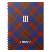 Clan Carnegie Tartan Notizblock (Vorderseite)