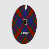 Clan Carnegie Tartan Ornament (Vorderseite)