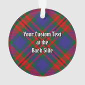 Clan Carnegie Tartan Ornament (Rückseite)