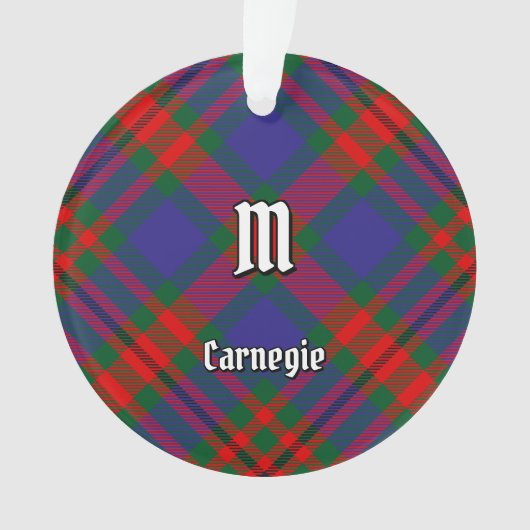Clan Carnegie Tartan Ornament (Vorderseite)