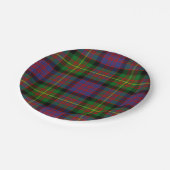 Clan Carnegie Tartan Pappteller (Schrägansicht)