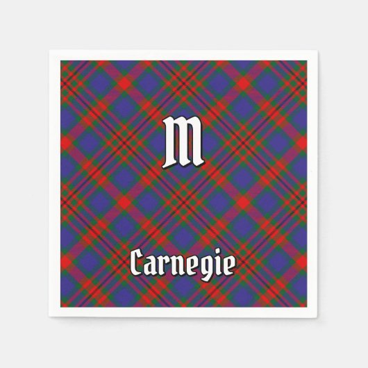 Clan Carnegie Tartan Serviette (Vorderseite)