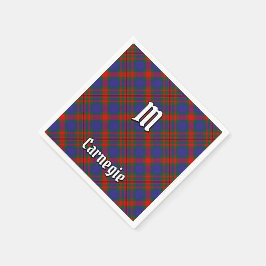 Clan Carnegie Tartan Serviette (Ecke)