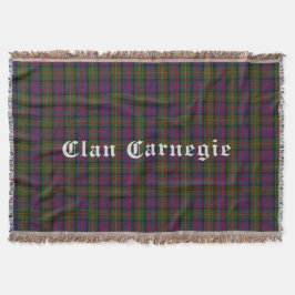 Clan Carnegie Tartan Throw Blanket Decke