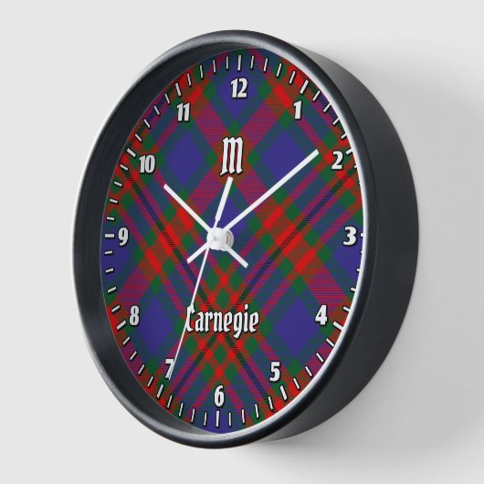 Clan Carnegie Tartan Uhr (Winkel)