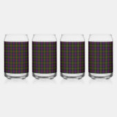 Clan Carnegie Wappen Abzeichen und Tartan Dosenglas (Hinten)
