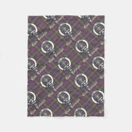 Clan Carnegie Wappen Tartan Fleecedecke