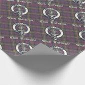 Clan Carnegie Wappen Tartan Geschenkpapier (Ecke)