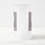 Clan Carnegie Wappen Tartan Mattglas Bierglas (Mittel)