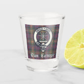 Clan Carnegie Wappen Tartan Schnapsglas (Vorderseite)