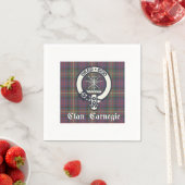 Clan Carnegie Wappen Tartan Serviette (Beispiel)