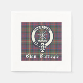 Clan Carnegie Wappen Tartan Serviette