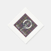 Clan Carnegie Wappen Tartan Serviette (Ecke)