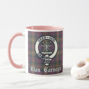 Clan Carnegie Wappen Tartan Tasse