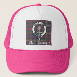 Clan Carnegie Wappen Tartan Truckerkappe