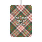 Clan Carnegie Wappen über Dress Tartan Autolufterfrischer (Rückseite)