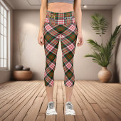 Clan Carnegie Wappen über Dress Tartan Capri Leggings
