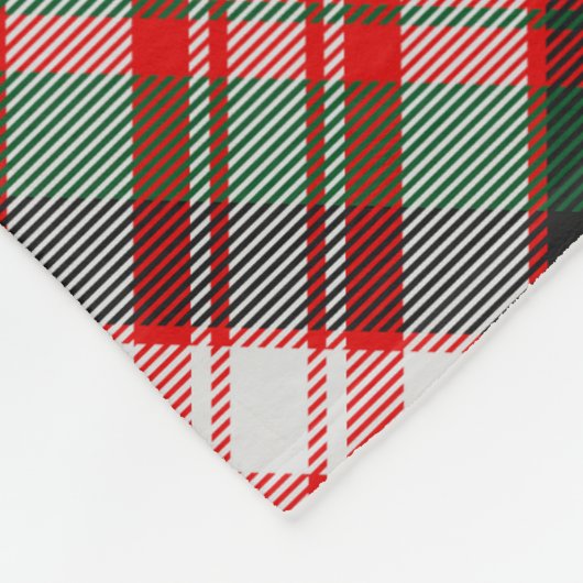 Clan Carnegie Wappen über Dress Tartan Fleecedecke (Ecke)