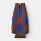 Clan Carnegie Wappen über Tartan Flaschenkühler (Rückseite)