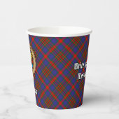 Clan Carnegie Wappen über Tartan Pappbecher (Links)