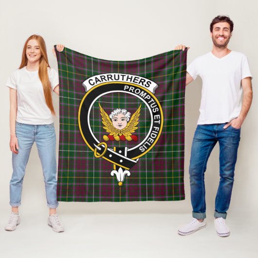 Clan Carruthers Tartan Kariert Fleecedecke (Beispiel)