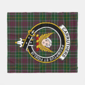Clan Carruthers Tartan Kariert Fleecedecke (Vorderseite (Horizontal))
