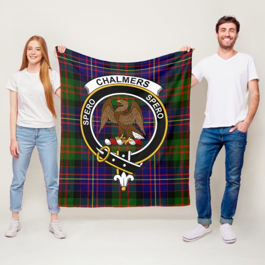 Clan Chalmers Tartan Kariert Fleecedecke (Beispiel)