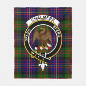 Clan Chalmers Tartan Kariert Fleecedecke (Vorderseite)