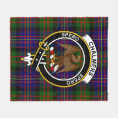 Clan Chalmers Tartan Kariert Fleecedecke (Vorderseite (Horizontal))