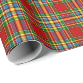 Clan Chattan Tartan Red Scottish Kariert Geschenkpapier