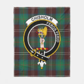 Clan Chisholm Jagd Alte Tartan Kariert Fleecedecke (Vorderseite)