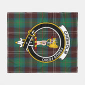 Clan Chisholm Jagd Alte Tartan Kariert Fleecedecke (Vorderseite (Horizontal))