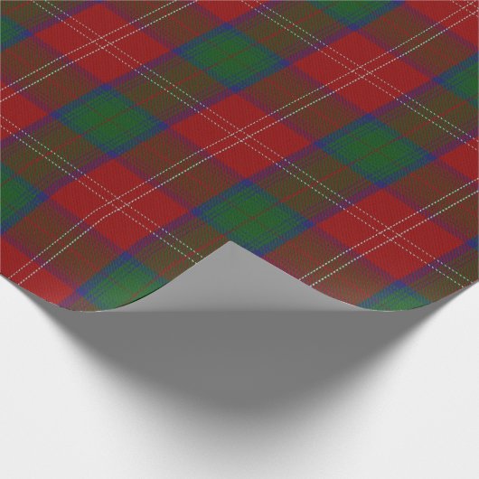 Clan Chisholm ScottishTartan Geschenkpapier (Ecke)