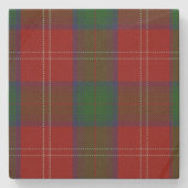 Clan Chisholm Tartan Kariert Stone Untersetzer (Vorderseite)