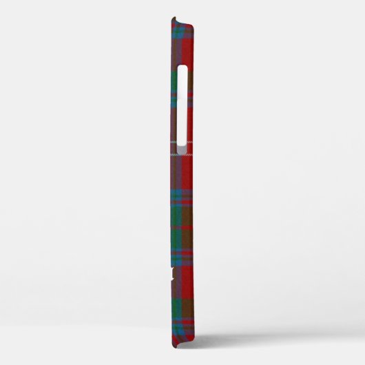 Clan Chisholm Tartan & Wappen Abzeichen Case-Mate iPhone Hülle (Rückseite / Links)