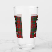Clan Chisholm Tartan & Wappen Abzeichen Glas (Links)